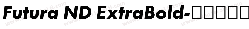 Futura ND ExtraBold字体转换